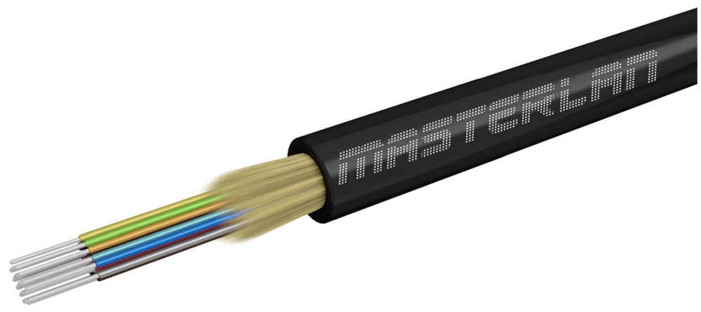 Masterlan DROPX universal fiber optic drop cable - 24F 9/125, SM, LSZH, black, G657A2, 500m 
