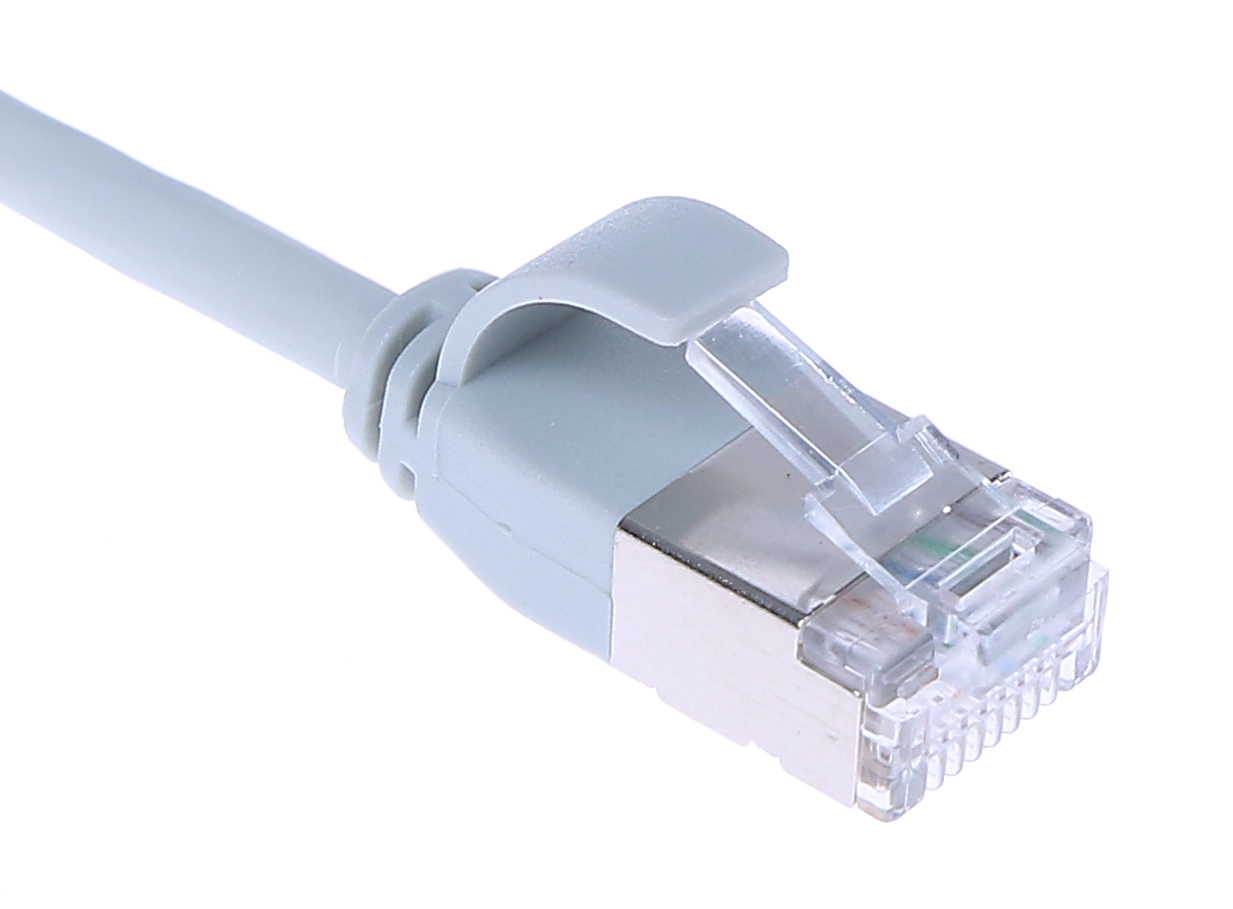 Masterlan comfort patch cable U/FTP, extra slim, Cat6A, 5m, grey, LSZH
