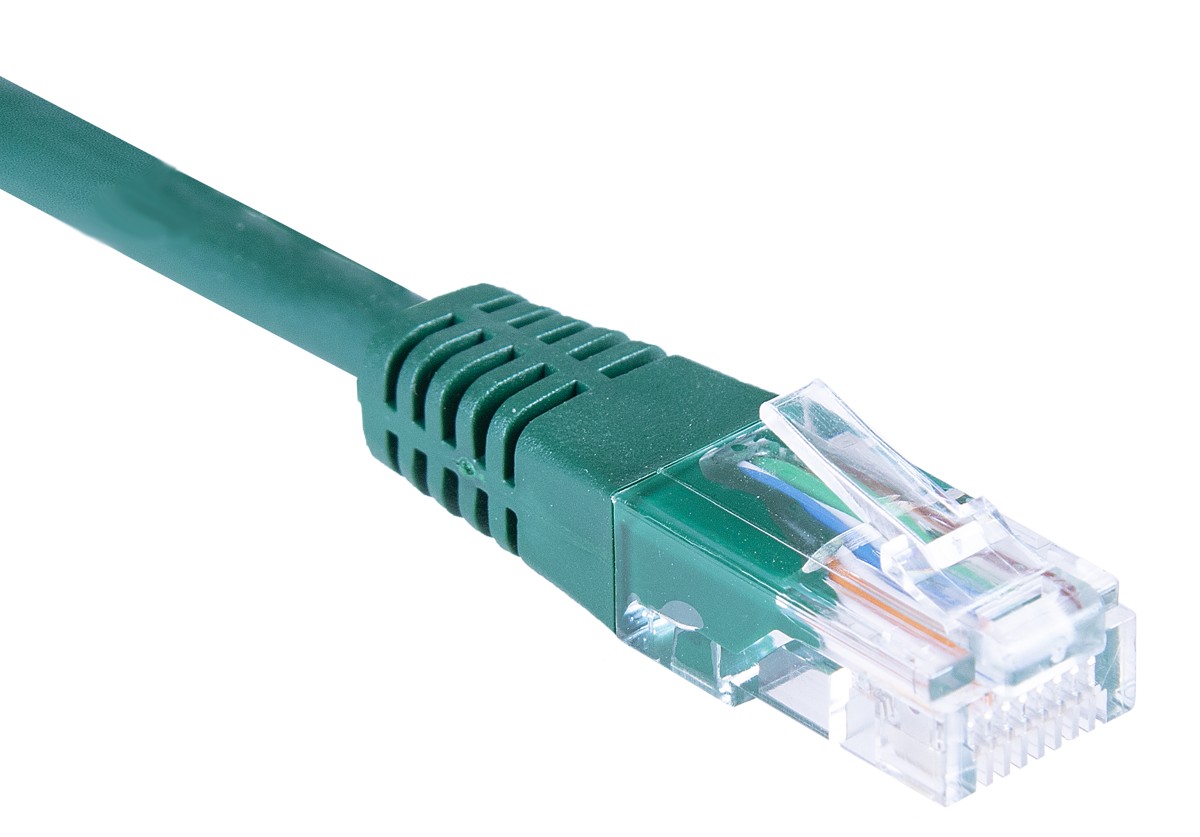 Masterlan patch cable UTP, Cat5e, 0,25m, green