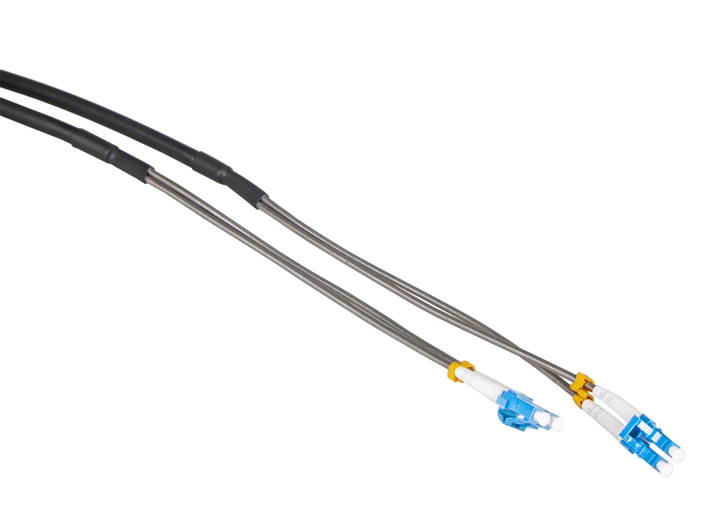 Masterlan AE fiber optic outdoor patch cord, LCupc/LCupc, Duplex, Singlemode 9/125, 20m