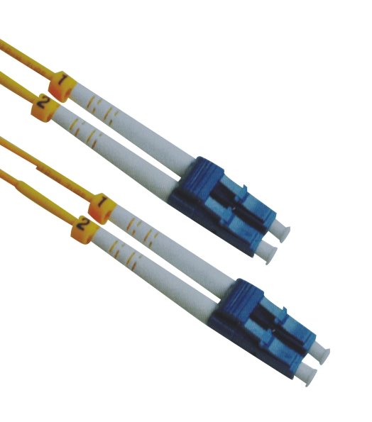 Masterlan fiber optic patch cord, LCupc/LCupc, Duplex, Singlemode 9/125, 1m