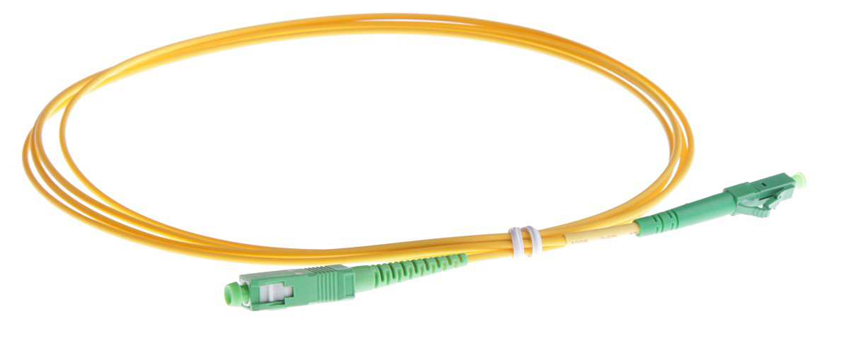 Masterlan fiber optic patch cord, LCapc-SCapc, Singlemode 9/125, simplex, 1m