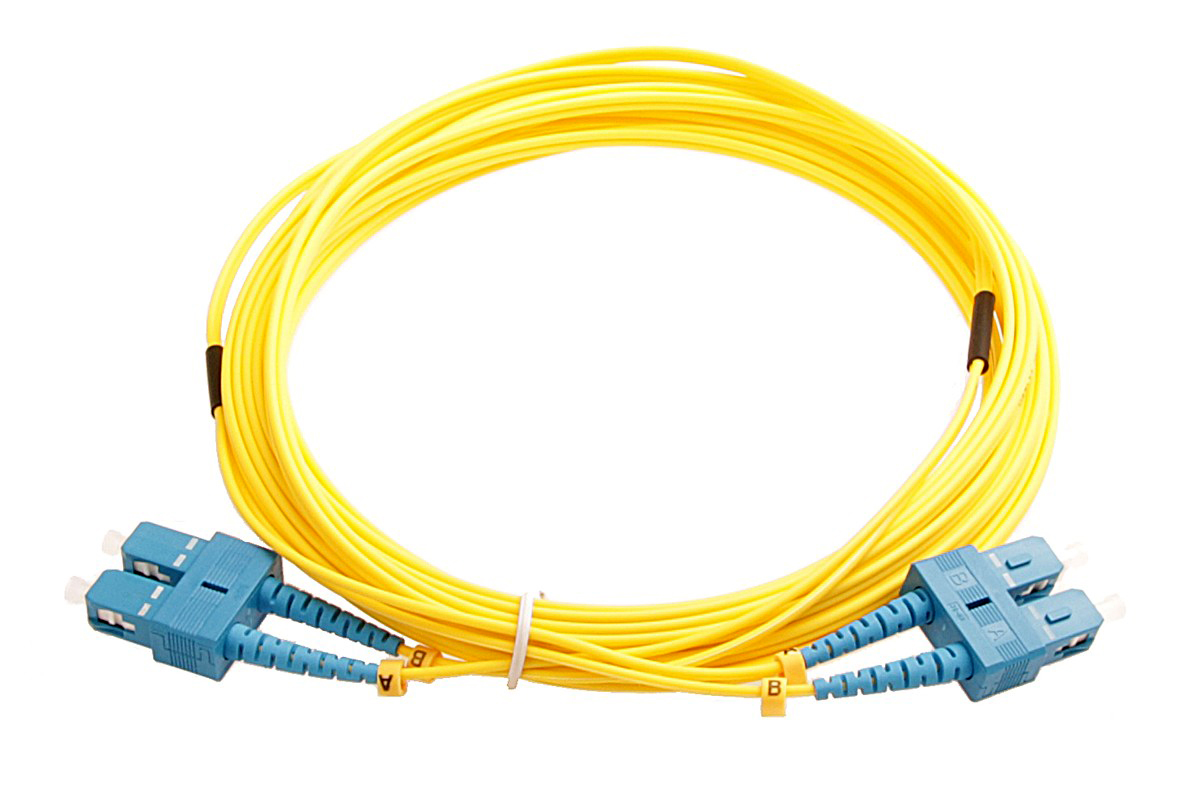 Masterlan fiber optic patch cord, SCupc/SCupc, Singlemode 9/125, Duplex, 5m